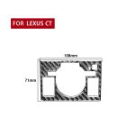 Kfz-Bedienfeld High-Level-Konfiguration dekorativer Aufkleber für Lexus CT 2011-2017, linke Fahrt – Bild 2