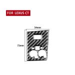 Auto Kohlefaser Sportmodus Panel B Dekorativer Aufkleber für Lexus CT 2011-2017, links und rechts fahren – Bild 2