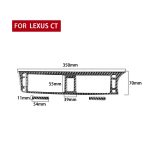 Car Carbon Fiber Central Control Air Outlet Dekorative Aufkleber für Lexus CT 2011-2017, Rechtsfahrt – Bild 2
