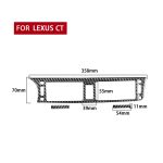 Car Carbon Fiber Central Control Air Outlet Dekorative Aufkleber für Lexus CT 2011-2017, linke Fahrt – Bild 2