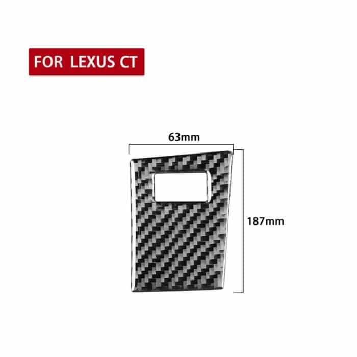 Auto Carbon Faser Sport Mode Panel Ein dekorativer Aufkleber für Lexus CT 2011-2017, links und rechts fahren – Bild 2