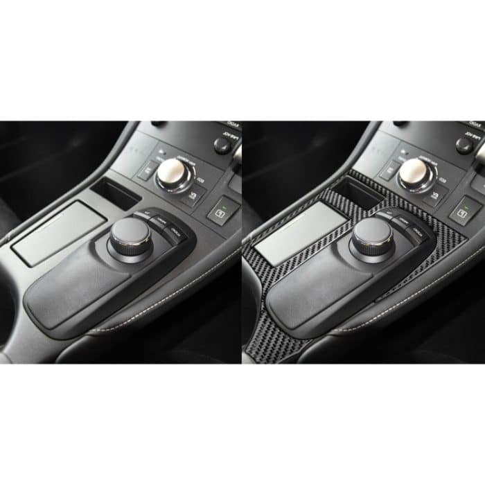 Car Carbon Fiber Central Control Panel Dekorativer Aufkleber für Lexus CT 2011-2017, Rechtsfahrt – Bild 6