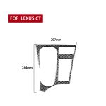 Car Carbon Fiber Central Control Panel Dekorativer Aufkleber für Lexus CT 2011-2017, linke Fahrt – Bild 2