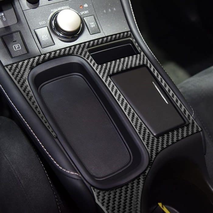 Car Carbon Fiber Central Control Panel Dekorativer Aufkleber für Lexus CT 2011-2017, linke Fahrt – Bild 5