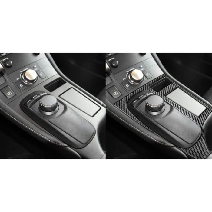 Car Carbon Fiber Central Control Panel Dekorativer Aufkleber für Lexus CT 2011-2017, linke Fahrt – Bild 6