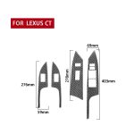 Auto Kohlefaserfenster-Fenster-dekorativer Aufkleber für Lexus CT 2011-2017, rechts fahren – Bild 2