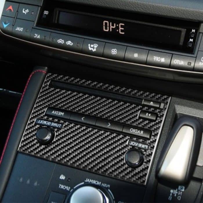 Car Carbon Fiber CD Panel B Dekorativer Aufkleber für Lexus CT 2011-2017, Rechtsfahrt – Bild 5
