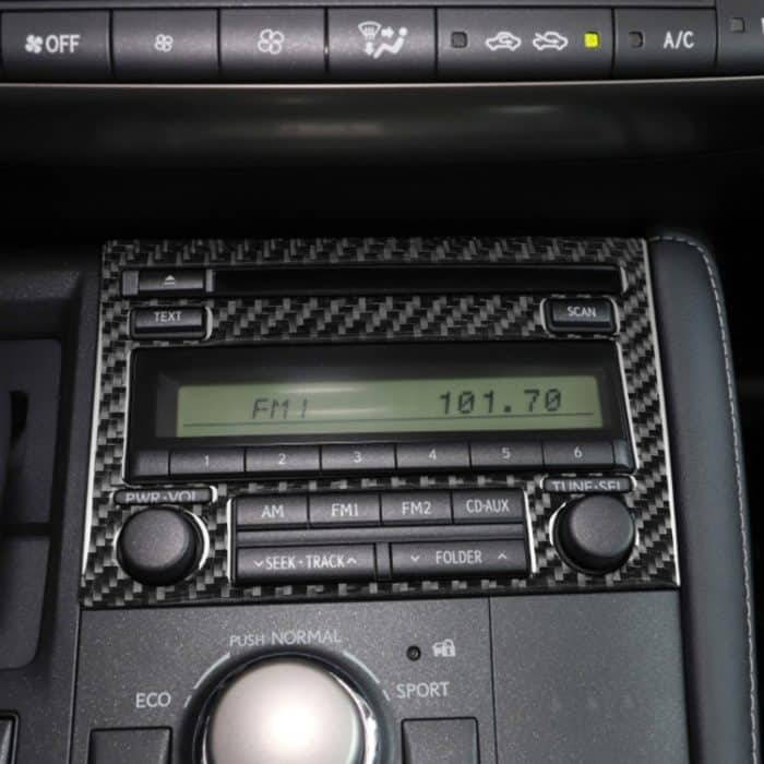 Kohlenstofffaser-CD-Panel einen dekorativen Aufkleber für Lexus CT 2011-2017, links und rechts fahren – Bild 5