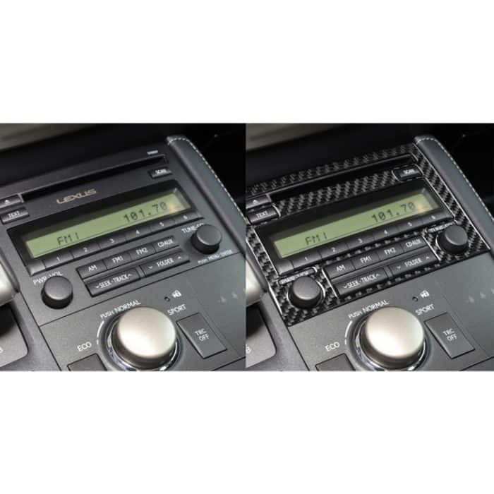 Kohlenstofffaser-CD-Panel einen dekorativen Aufkleber für Lexus CT 2011-2017, links und rechts fahren – Bild 6