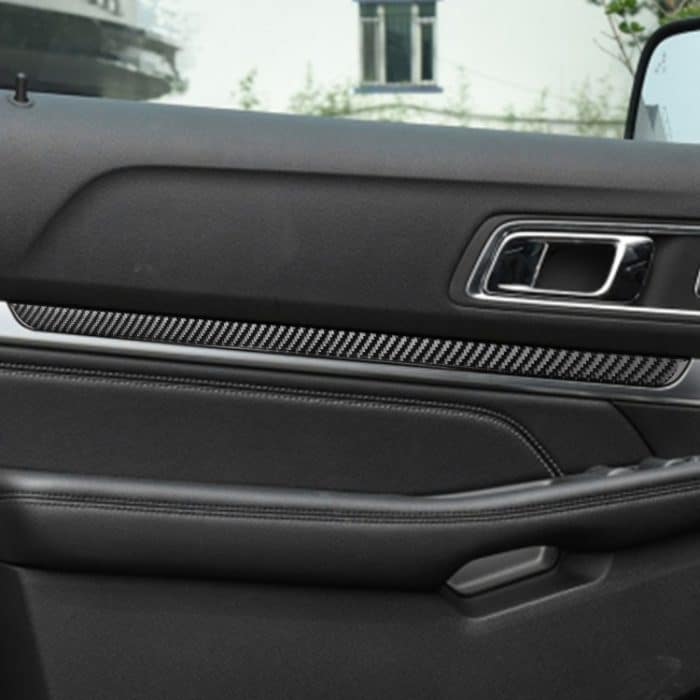 Auto Kohlefaserschwelle Dekorative Aufkleber für Ford Explorer 2016-2019, linke Fahrt – Bild 5