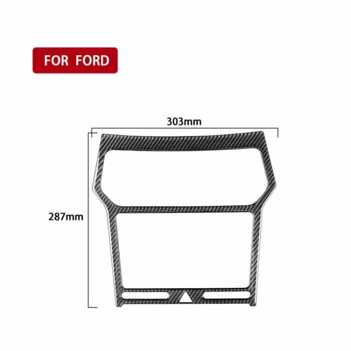 Auto Kohlefaser Navigationsplatte Dekorativer Aufkleber für Ford Explorer 2016-2019, linke Fahrt – Bild 2