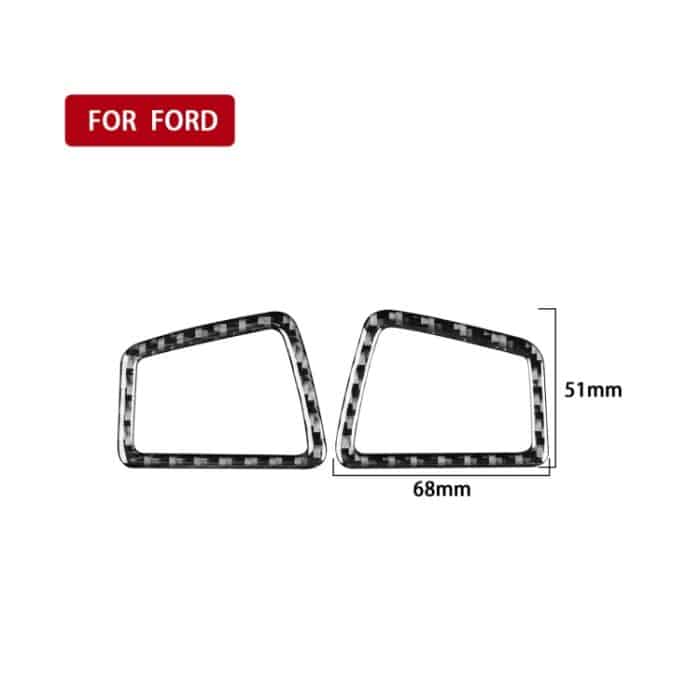 Car Carbon Fiber Dashboard Air Outlet Dekorative Aufkleber für Ford Explorer 2013-2019, linke Fahrt – Bild 2