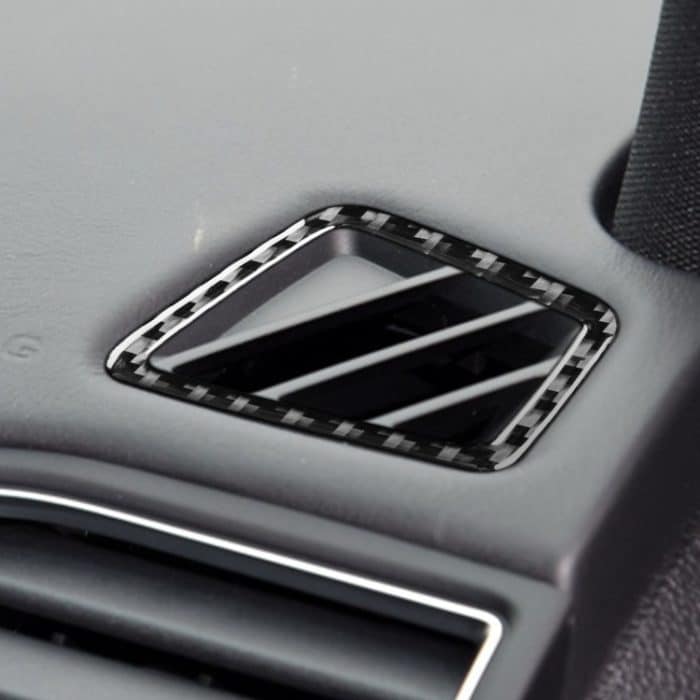 Car Carbon Fiber Dashboard Air Outlet Dekorative Aufkleber für Ford Explorer 2013-2019, linke Fahrt – Bild 5