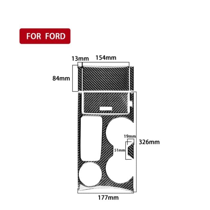 Auto Water Becher Zigarettenanzünder Panel dekorativer Aufkleber für Ford Explorer 2013-2019, linke Fahrt – Bild 2