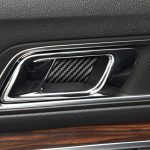 Auto Kohlenstofffaserinnen Türschüssel dekorativer Aufkleber für Ford Explorer 2013-2019, linke Fahrt – Bild 5