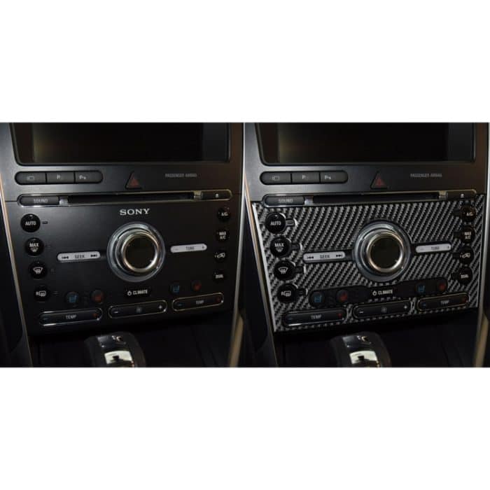 Kohlenstofffaser-Klimaanlage dekorativer Aufkleber für Ford Explorer 2016-2019, linke Fahrt – Bild 6