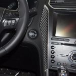 Car Carbon Fiber Central Control Dekorative Aufkleber für Ford Explorer 2013-2019, linke Fahrt – Bild 5