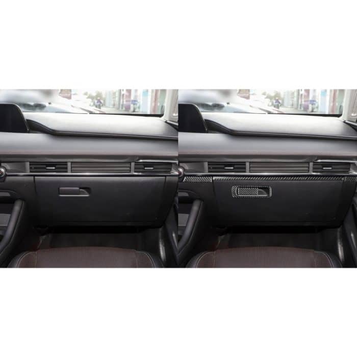 Auto-Kohlenstofffaser-Speicherrahmen-dekorativer Aufkleber für Mazda 3 Axela 2020, links und rechts fahren – Bild 6