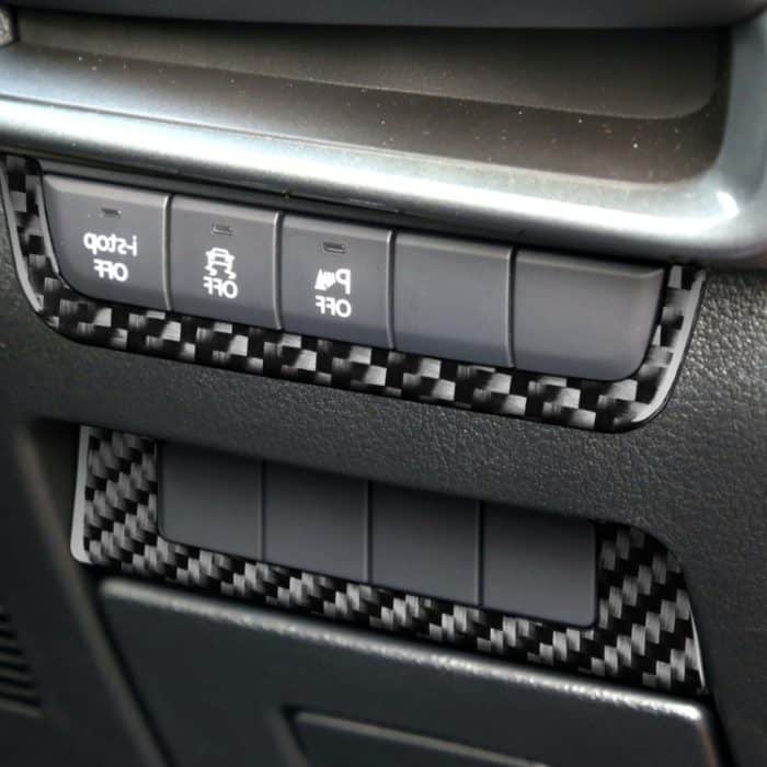 Auto Kohlenstofffaser Scheinwerferrahmen Dekorativer Aufkleber für Mazda 3 Axela 2020, Rechtsfahrt – Bild 5