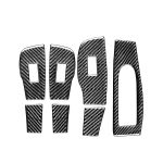 7 in 1 Autokohle-Kohlenstofffaserfenster-Schaufenster Panel dekorativer Aufkleber für Mazda 3 Axela 2020, rechts fahren