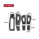 7 in 1 Autokohle-Kohlenstofffaserfenstift-Panel dekorativer Aufkleber für Mazda 3 Axela 2020, linke Fahrt – Bild 2