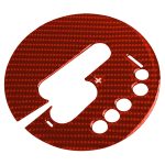 10-in-1-Carbonfaser-Zentralsteuerungsgetriebe-Multimedia-dekorativer Aufkleber für Nissan 370Z / Z34 2009-, Rechtsantrieb, Central Control Gear Multimedia, Right Drive – Bild 2