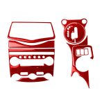 10-in-1-Carbonfaser-Zentralsteuerungsgetriebe-Multimedia-dekorativer Aufkleber für Nissan 370Z / Z34 2009-, Linksantrieb, Central Control Gear Multimedia, Left Drive