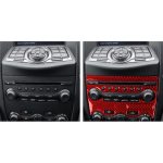 2-in-1-Auto-Kohlefaser-Klimaanlagen-Einstellpaneel, dekorativer Aufkleber für Nissan 370Z / Z34 2009-, Links- und Rechtsantrieb, universell, Air Conditioning Adjustment Panel Strip – Bild 6