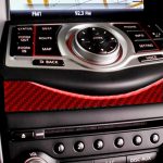 Auto Carbon Fiber Multimedia Navigation Taste Dekorative Streifen für Nissan 370Z / Z34 2009-, Links und Rechts Stick Universal, Multimedia Navigation Button Strip – Bild 5