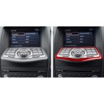 Car Carbon Fiber Multimedia Navigation Button Panel Dekorativer Aufkleber für Nissan 370Z / Z34 2009-, Links- und Rechtsantrieb Universal, Multimedia Navigation Button Panel – Bild 6
