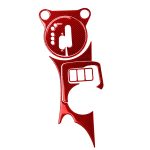 5-in-1-Auto-Kohlefaser-Zahnrad-Wasserbecherhalter-Panel, dekorativer Aufkleber für Nissan 370Z / Z34 2009-, Linksantrieb, Gear Water Cup Holder Panel, Left Drive