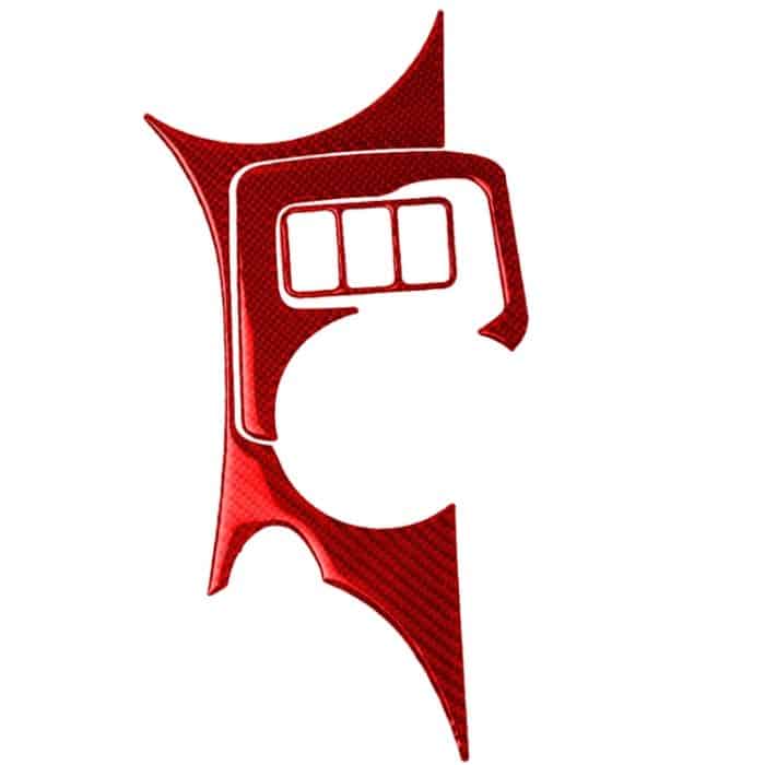 3 in 1 Auto Kohlefaser Mittelkonsole Wasserbecherhalter Panel Dekorativer Aufkleber für Nissan 370Z / Z34 2009-, Links- und Rechtsantrieb Universal, Center Console Water Cup Holder Panel D – Bild 1