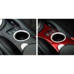 3 in 1 Auto Kohlefaser Mittelkonsole Wasserbecherhalter Panel Dekorativer Aufkleber für Nissan 370Z / Z34 2009-, Links- und Rechtsantrieb Universal, Center Console Water Cup Holder Panel D – Bild 6