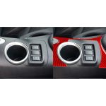 Auto-Kohlefaser-Wasserbecherhalter-Panel, dekorativer Aufkleber für Nissan 370Z / Z34 2009-, Links- und Rechtsantrieb, universell, Water Cup Holder Panel – Bild 6