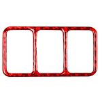 Auto-Carbon-Faser-Zentralsteuerungs-Heizungsknopfrahmen-dekorativer Aufkleber für Nissan 370Z / Z34 2009-, Links- und Rechtsantrieb Universal, Central Control Heating Button Frame