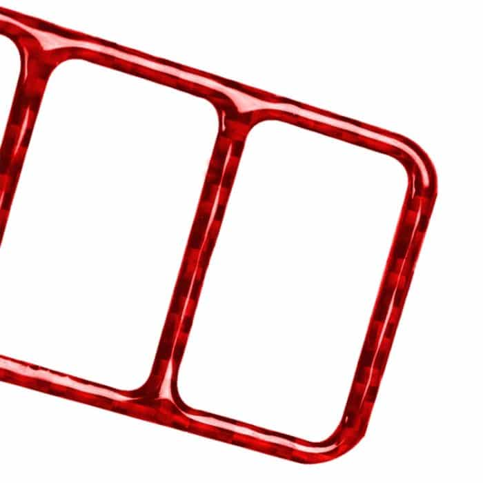 Auto-Carbon-Faser-Zentralsteuerungs-Heizungsknopfrahmen-dekorativer Aufkleber für Nissan 370Z / Z34 2009-, Links- und Rechtsantrieb Universal, Central Control Heating Button Frame – Bild 3