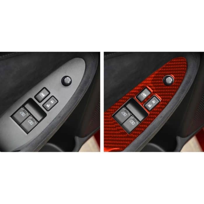 2-in-1-Auto-Carbonfaser-Fensterheber-Panel-dekorativer Aufkleber für Nissan 370Z / Z34 2009-, Linksantrieb, niedrig konfiguriert, Window Lift Panel, Left Drive – Bild 6