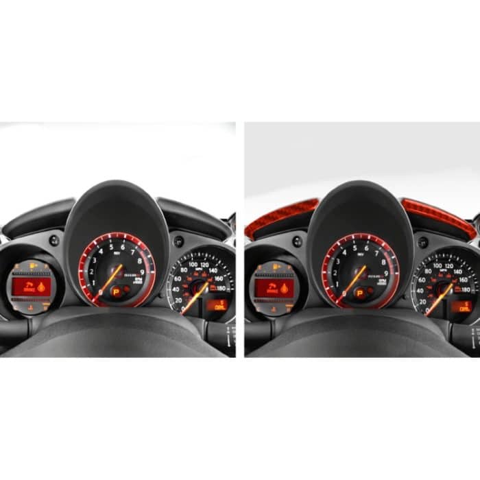 Auto-Carbon-Faser-Geschwindigkeits-Armaturenbrett-Dekorationsstreifen für Nissan 370Z / Z34 2009-, Links- und Rechtsantrieb Universal, Speed Dashboard Strip – Bild 6