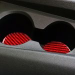 Auto-Kohlefaser-Wasserbecherhalter-Matte, dekorativer Aufkleber für Chevrolet Camaro 2016–2019, Links- und Rechtsantrieb, universell, Water Cup Holder Mat – Bild 5