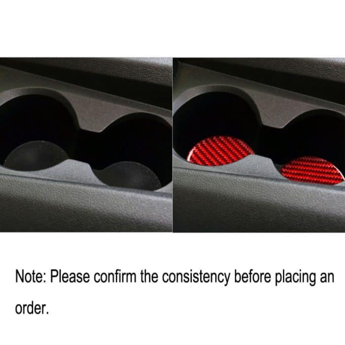 Auto-Kohlefaser-Wasserbecherhalter-Matte, dekorativer Aufkleber für Chevrolet Camaro 2016–2019, Links- und Rechtsantrieb, universell, Water Cup Holder Mat – Bild 6