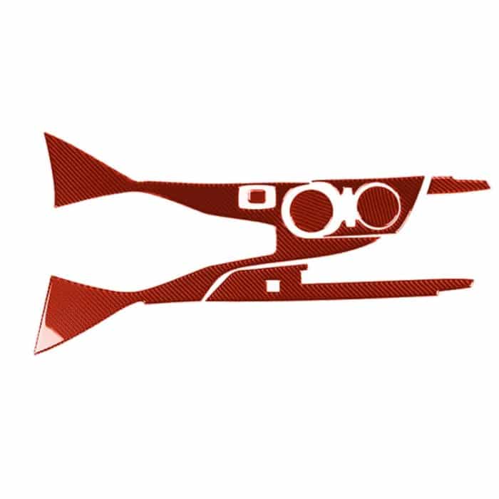 7-in-1-Carbon-Faser-Center-Control-Gang-Außenrahmen-dekorativer Aufkleber für Chevrolet Camaro 2016–2019, linker Antrieb, 7 in 1 Control Gear Outside Frame – Bild 1