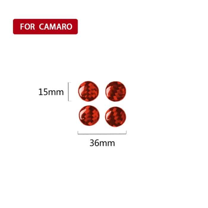 Auto-Carbonfaser-Luftauslass-dekorativer Aufkleber für Chevrolet Camaro 2017–2019, linker und rechter Antrieb, universell, Air Outlet – Bild 2