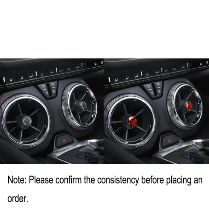 Auto-Carbonfaser-Luftauslass-dekorativer Aufkleber für Chevrolet Camaro 2017–2019, linker und rechter Antrieb, universell, Air Outlet – Bild 6