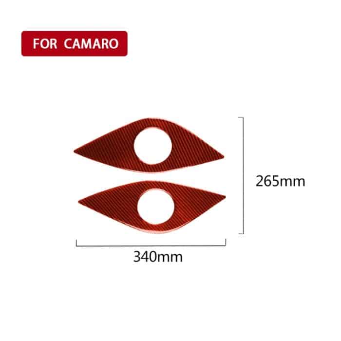 Auto-Kohlefaser-Heckhorn-dekorativer Aufkleber für Chevrolet Camaro 2017–2019, linker und rechter Antrieb, universell, Rear Horn – Bild 2