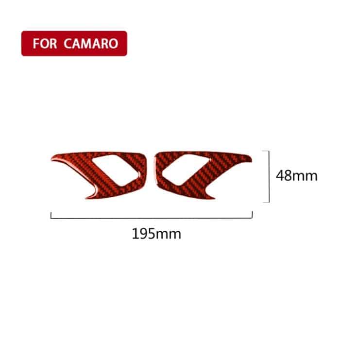 Auto-Carbonfaser-Innentürschloss-dekorativer Aufkleber für Chevrolet Camaro 2017–2019, linker und rechter Antrieb, universell, Inside Door Lock – Bild 2