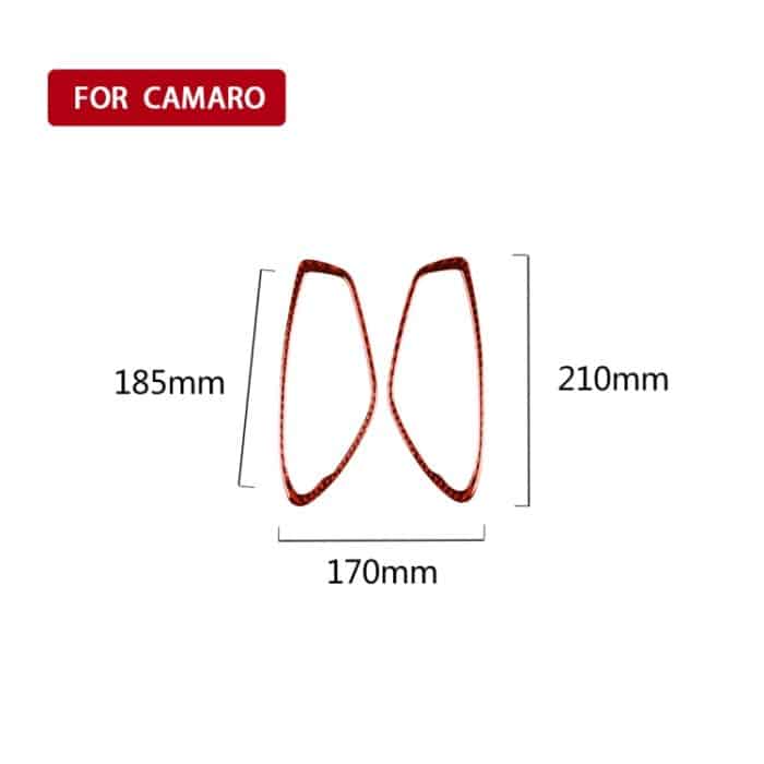 Auto-Carbon-Faser-Innentürgriff-dekorativer Aufkleber für Chevrolet Camaro 2017–2019, linker und rechter Antrieb Universal, Inside Door Handle – Bild 2