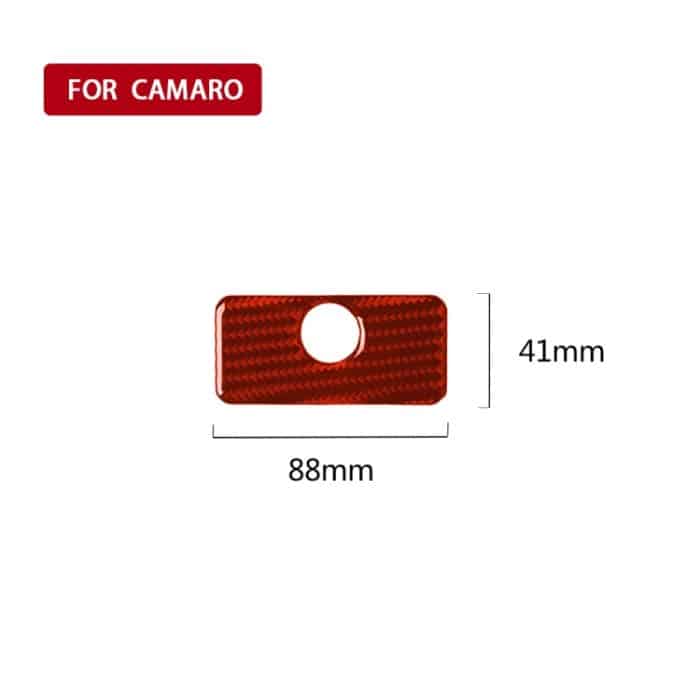 Auto-Kohlefaser-Handschuhfach-dekorativer Aufkleber für Chevrolet Camaro 2017–2019, linker und rechter Antrieb, universell, Glove Box – Bild 2