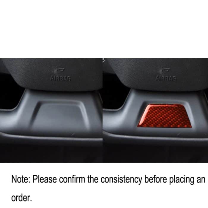 Auto-Carbonfaser unter dem Lenkrad, dekorativer Aufkleber für Chevrolet Camaro 2017–2019, Links- und Rechtsantrieb, universell, Below Steering Wheel – Bild 6