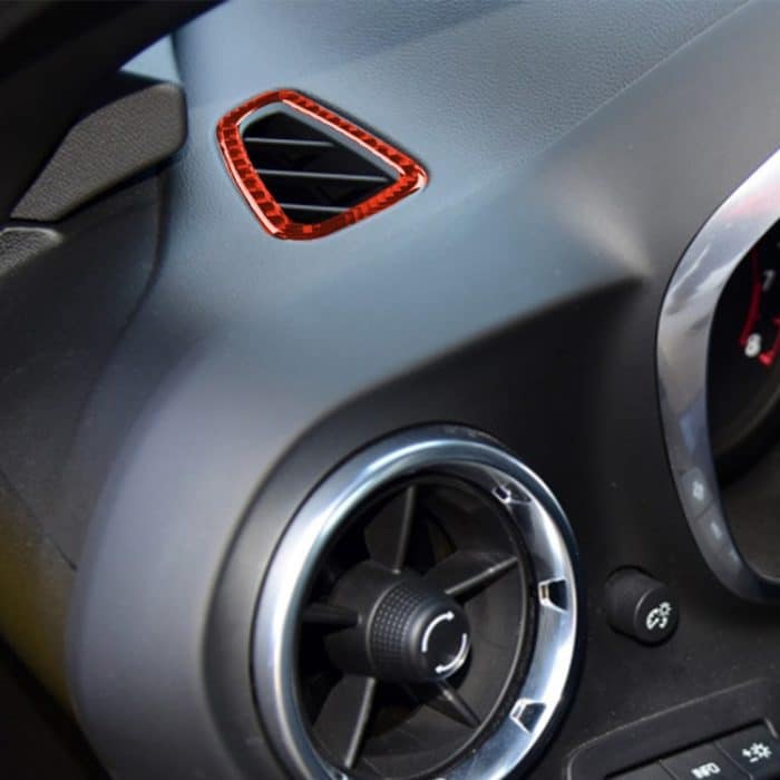 Auto-Carbonfaser-Armaturenbrett-Luftauslass-dekorativer Aufkleber für Chevrolet Camaro 2017–2019, linker und rechter Antrieb, universell, Dashboard Air Outlet – Bild 5