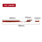 Auto-Carbon-Faser-Center-Control-dekorativer Aufkleber für Chevrolet Camaro 2017–2019, Rechtsantrieb, Center Control, Right Drive – Bild 2